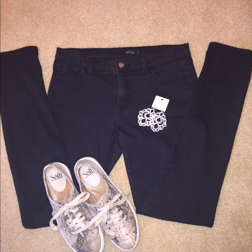 Kate Spade Saturday Black Skinny Jeans SZ 28